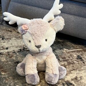 Levtex Baby Plush Toy in Soft Gray and Cream